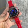 Gshock Red Strap Analog With Digital Premium Watch