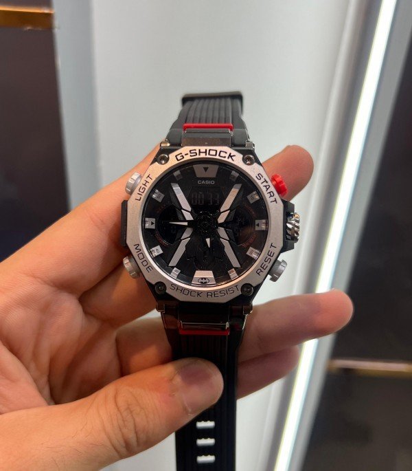 Gshock Black Strap Analog With Digital Premium Watch