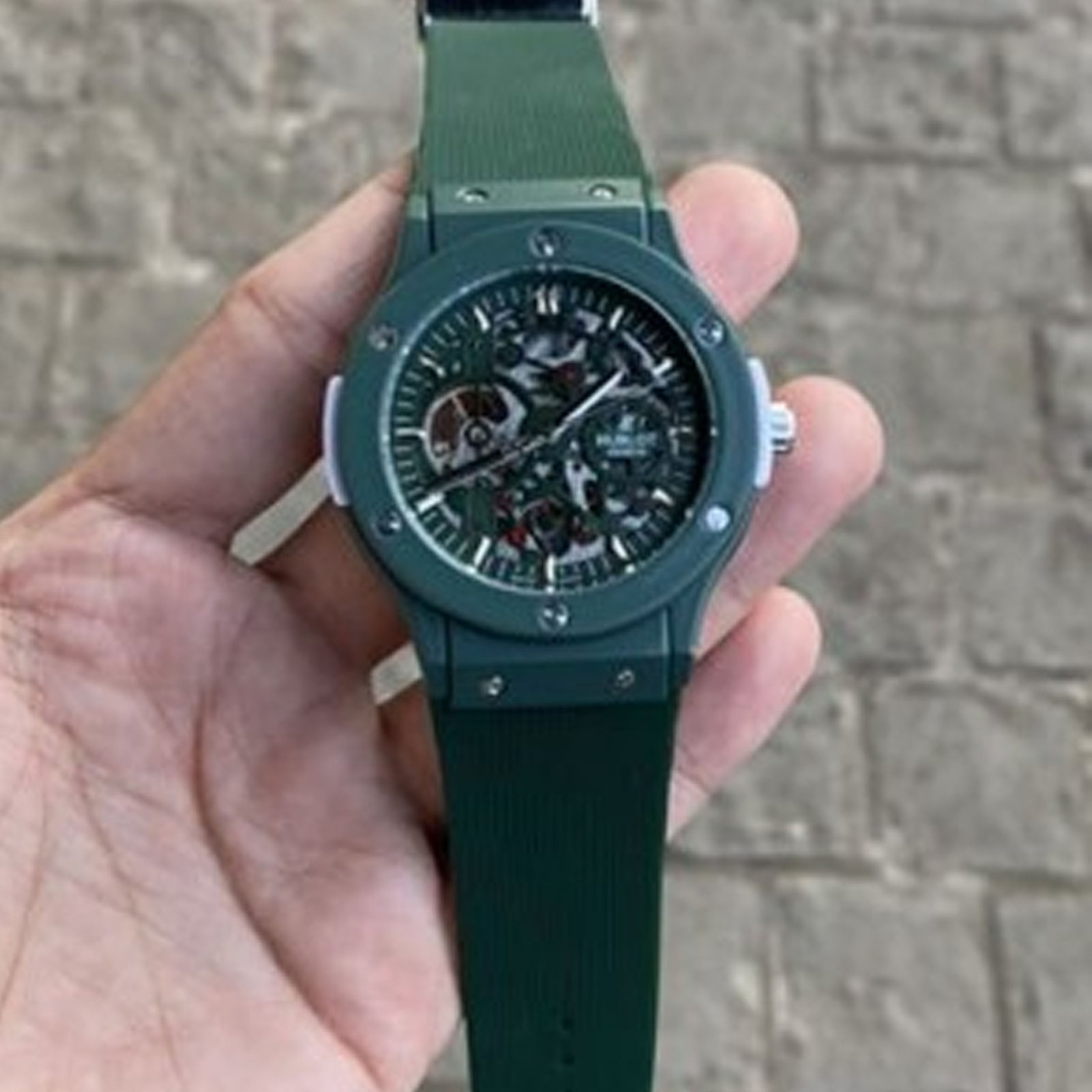 Hublot Skeleton Green.